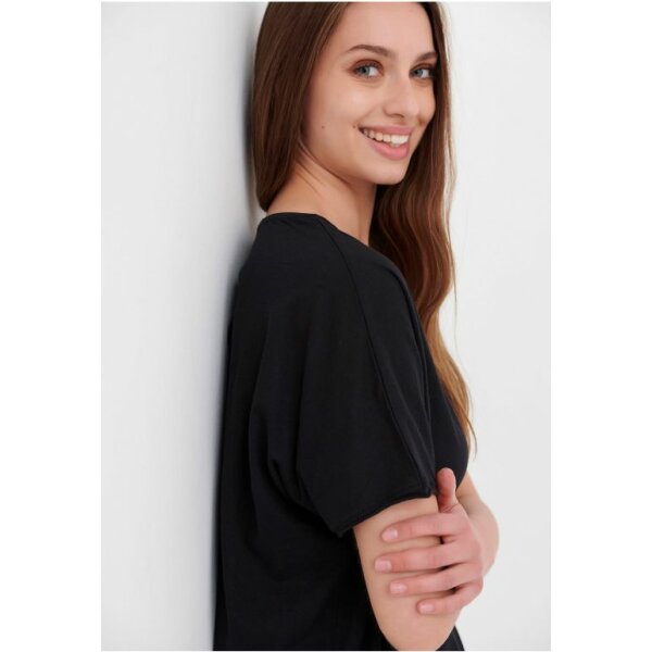 Oversized μονόχρωμο t-shirt Μαύρο FBL005-105-04 - Image 6