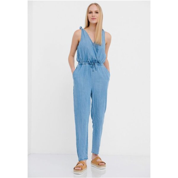 FBL005-112-12_LT_DENIM_1 Τζην ολόσωμη φόρμα από lyocell  FUNKY BUDDHA  FBL005-112-12 - Image 1