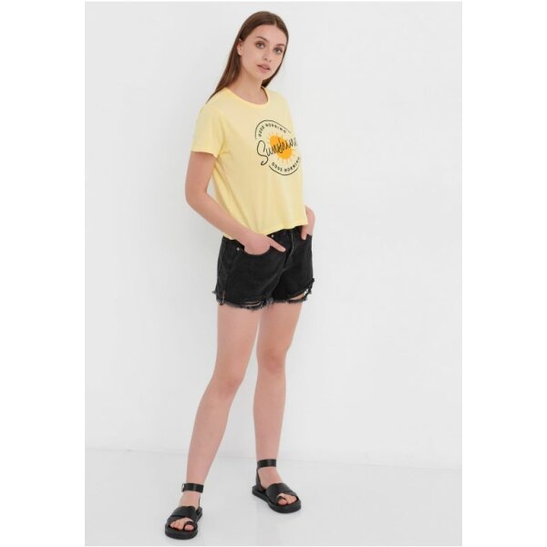 T-shirt με τύπωμα Κίτρινο FBL005-132-04 - Image 5