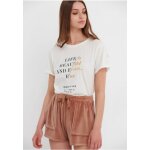 T-shirt με foil τύπωμα Λευκό FBL005-138-04