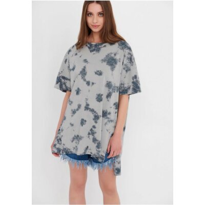 Oversized long fit t-shirt από οργανικό βαμβάκι FBL005-164-04