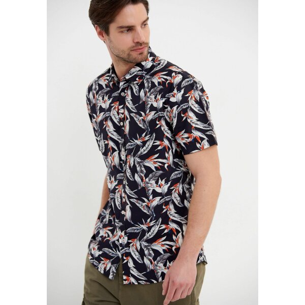 Ανδρικό Πουκάμισο Funky Buddha FBM005-070-05 ΜΠΛΕ - Image 4