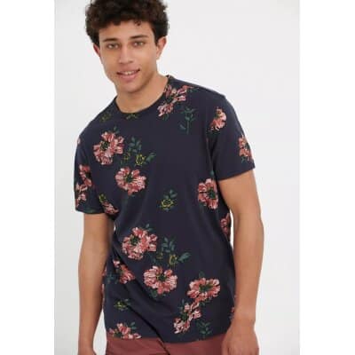 Ανδρική Μπούζα Funky Buddha FBM005-081-04 ΜΠΛΕ