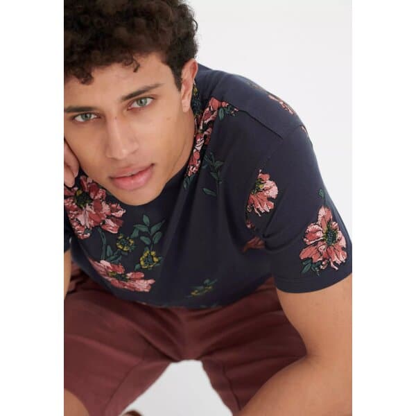 Ανδρική Μπούζα Funky Buddha FBM005-081-04 ΜΠΛΕ - Image 6