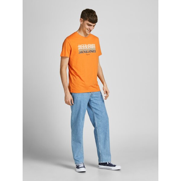 Ανδρική Μπλούζα Jack & Jones 12205503 Πορτοκάλι - Image 2