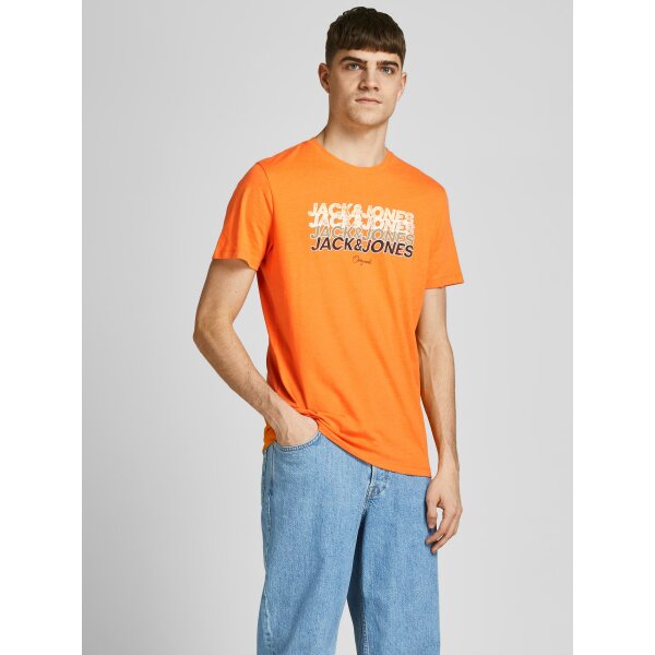 Ανδρική Μπλούζα Jack & Jones 12205503 Πορτοκάλι - Image 5