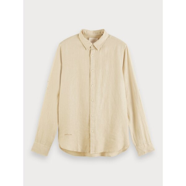 Scotch-&-Sod_SS21_0137_160775 Ανδρικό Πουκάμισο Scotch & Soda 160775 Μπέζ - Image 1