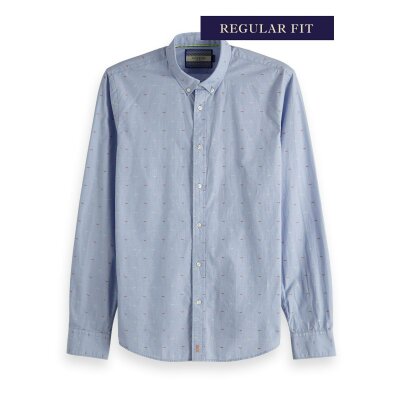 Ανδρικό Πουκάμισο Scotch & Soda 148851 Γαλάζιο