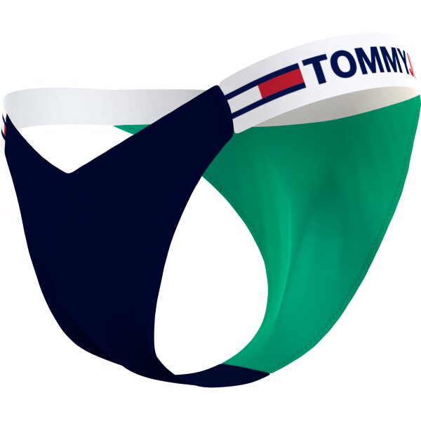 UW0UW03400L14_D TOMMY JEANS ΜΠΙΚΙΝΙ ΣΛΙΠ ΨΗΛΟΜΕΣΟ ΠΡΑΣΙΝΟ UW0UW03400 - Image 3