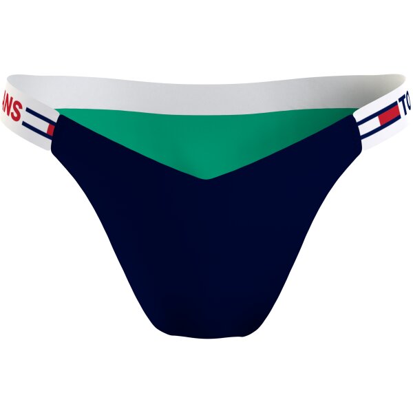 UW0UW03400L14_F TOMMY JEANS ΜΠΙΚΙΝΙ ΣΛΙΠ ΨΗΛΟΜΕΣΟ ΠΡΑΣΙΝΟ UW0UW03400 - Image 1