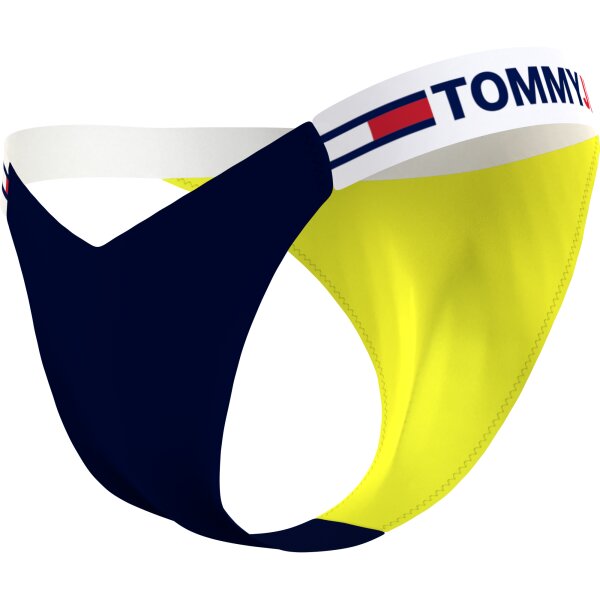 UW0UW03400ZIK_D TOMMY JEANS ΜΠΙΚΙΝΙ ΣΛΙΠ ΨΗΛΟΜΕΣΟ ΚΙΤΡΙΝΟ UW0UW03400 - Image 3