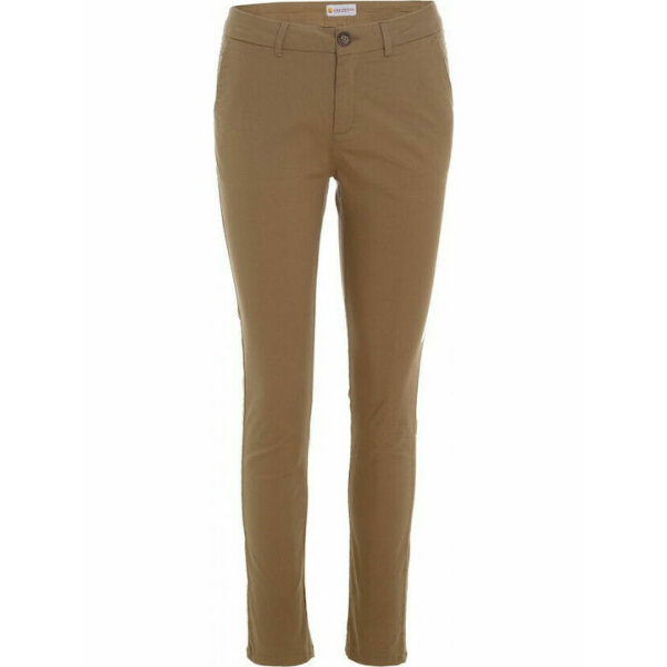 Funky Buddha Γυναικείο Chino Παντελόνι Μπεζ - Image 2