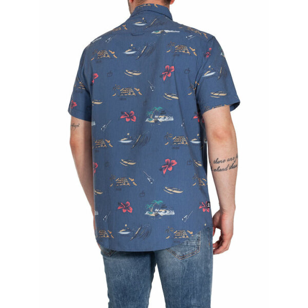 Ανδρικό Πουκάμισο EMERSON 201.EM61.03 Μπλέ - Image 4