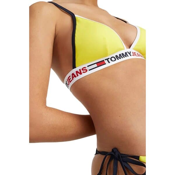 gynaikeio-bikini-top-tommy-hilfiger-UW0UW03351-ZIK-3 - Αντιγραφή ΤΡΙΓΩΝΙΚΟ ΜΠΙΚΙΝΙ ΤΟΠ ΚΙΤΡΙΝΟ TOMMY JEANS UW0UW03351 - Image 3