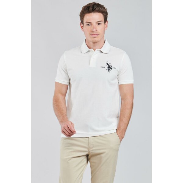 polo-u-s-polo-assn-collar-polo-grey-mel-41029-188_14292 Ανδρική Μπλούζα POLO U.S.POLO ASSN 1975595941029 Λευκό - Image 2