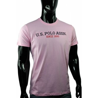 Ανδρική Μπλούζα U.S.POLO ASSN 154-61503-49351 Ροζ