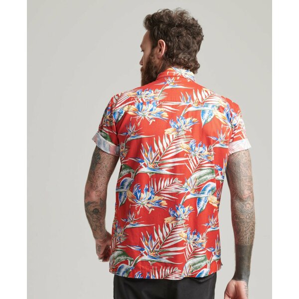 upload9223368955666056162 Ανδρικό Πουκάμισο SUPERDRY M4010514A Κόκκινο - Image 3