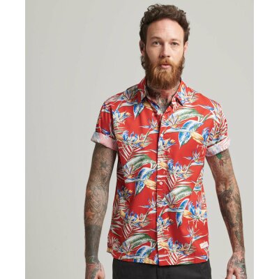 Ανδρικό Πουκάμισο SUPERDRY M4010514A Κόκκινο