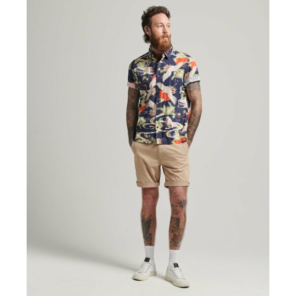 upload9223368955666056188 Ανδρικό Πουκάμισο SUPERDRY M4010514A Μπλέ - Image 5