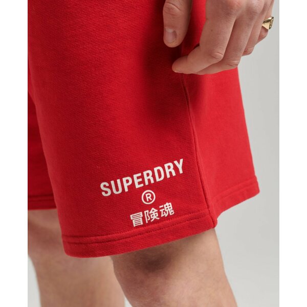 upload9223368955666062154 Ανδρική Βερμούδα Φούτερ SUPERDRY M7110324B Κόκκινο - Image 2