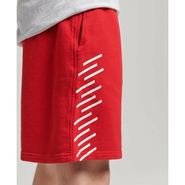 upload9223368955666062156 Ανδρική Βερμούδα Φούτερ SUPERDRY M7110324B Κόκκινο - Image 3