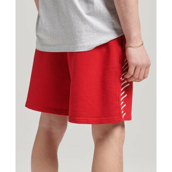 upload9223368955666062157 Ανδρική Βερμούδα Φούτερ SUPERDRY M7110324B Κόκκινο - Image 4