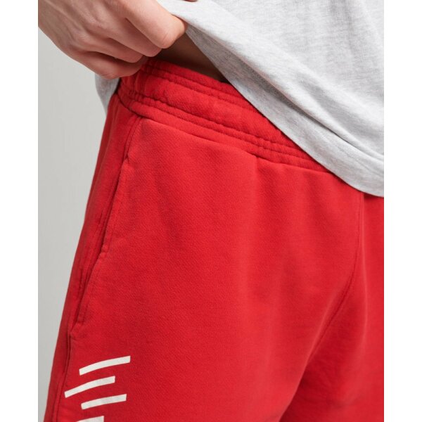 upload9223368955666062158 Ανδρική Βερμούδα Φούτερ SUPERDRY M7110324B Κόκκινο - Image 5