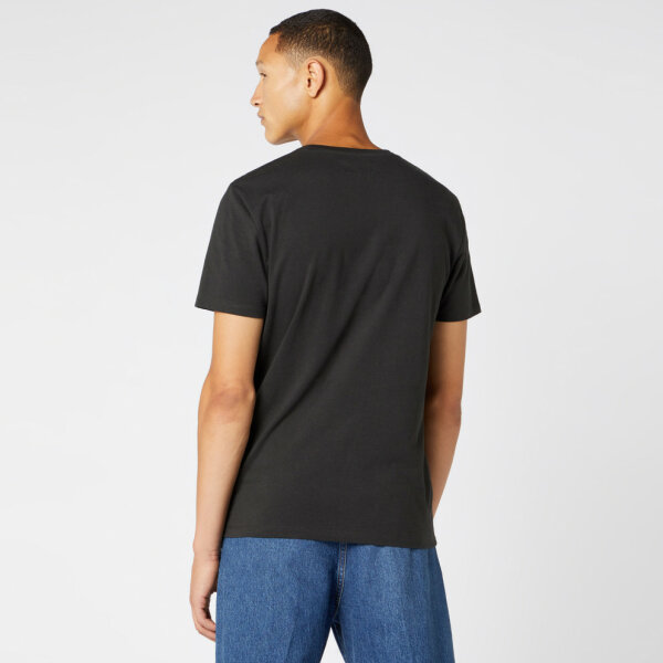 wrangler-ss-globe-tee-faded-black Ανδρική Μπλούζα WRANGLER W7D9FKXV6 Μαύρο - Image 4