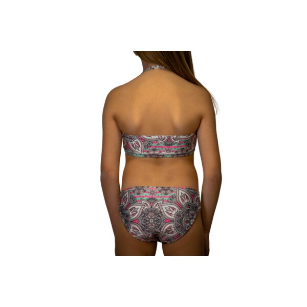 Μπικίνι μέντα-pink all-over retro print CL22-057-M CHRISTINA LAGOPOULOU - Image 3