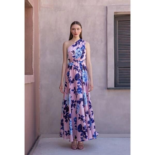 Εμπριμέ φόρεμα με έναν ώμο desiree 08.36112-l - Image 2