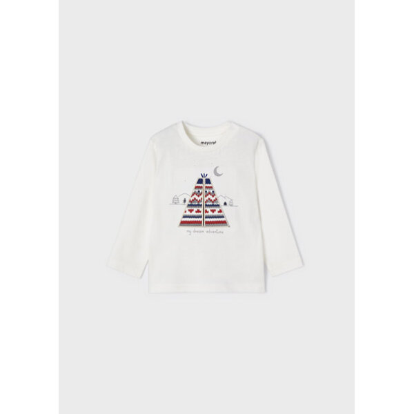 12-02007-055-M-4 Μπλούζα μακρυμάνικη Εκρού 12-02007-055 - Image 1