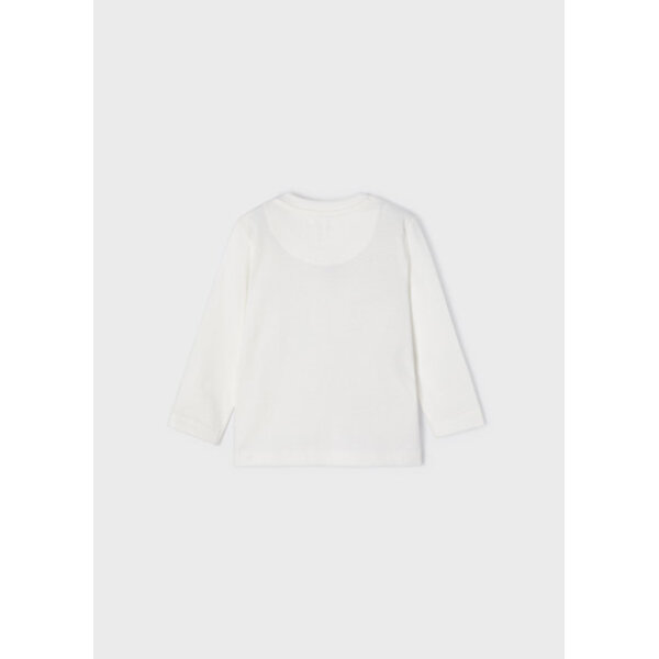 Μπλούζα μακρυμάνικη Εκρού 12-02007-055 - Image 2