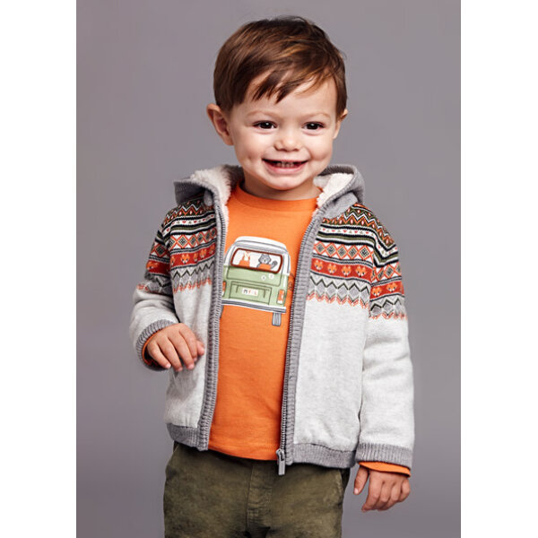 Μπλούζα μακρυμάνικη Πορτοκαλί 12-02008-058 - Image 2