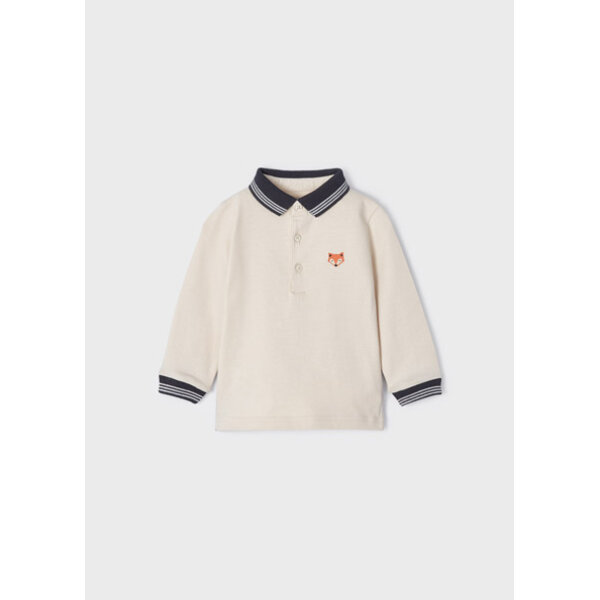 12-02157-059-M-4 Μπλούζα Πόλο μακρυμάνικο Μπέζ 12-02157-059 - Image 1