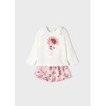 Σέτ βερμούδα κοτλέ σταμπωτή  Ρόζ 12-02233-030