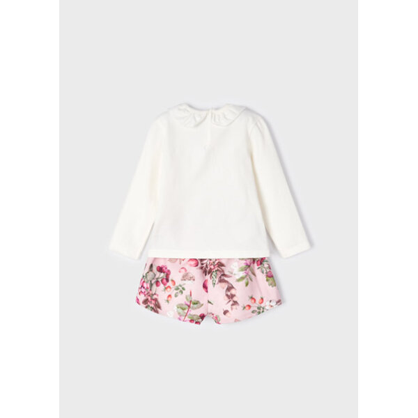 12-02233-030-M-5 Σέτ βερμούδα κοτλέ σταμπωτή  Ρόζ 12-02233-030 - Image 2