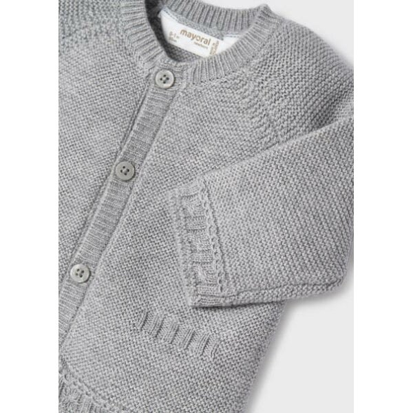 12-02391-045-M-6 Ζακέτα Πλεκτή Γκρι 12-02391-045 - Image 3