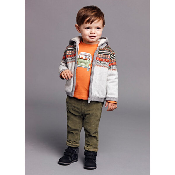 12-02532-011-M-3 Παντελόνι μικροκοτλέ φόδρα Πράσινο 12-02532-011 - Image 1