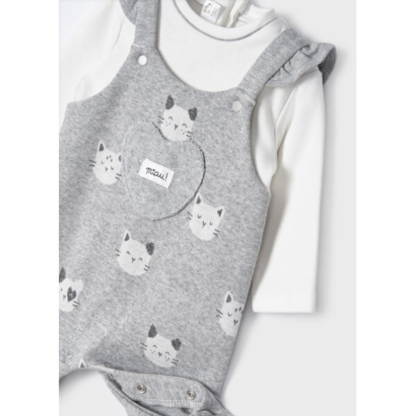 12-02604-035-M-6 Φορμάκι Σαλοπέτα και Καπέλο Γκρι 12-02604-035 - Image 3