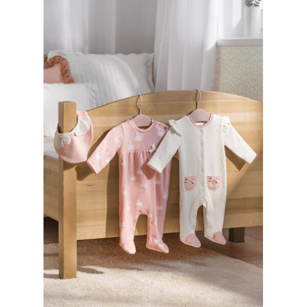 Σετ 2 Φορμάκια και Σαλιάρα Ροζ 12-02609-055 - Image 2