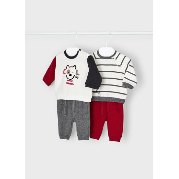 12-02649-041-M-4 Σετ Μακό 4 Τεμάχια Κόκκινο 12-02649-041 - Image 1