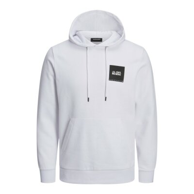 Ανδρική Φούτερ Κουκούλα JACK & JONES 12213245 Λευκό
