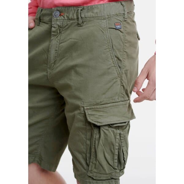 Ανδρική Βερμούδα Gargo FUNKY BUDDHA  FBM00102403 Χακί - Image 6