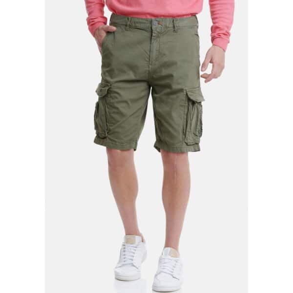 Ανδρική Βερμούδα Gargo FUNKY BUDDHA  FBM00102403 Χακί - Image 3