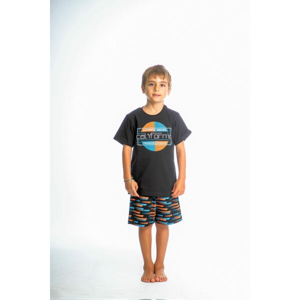 222601011_01 Πιτζάμα Αγόρι Authentic Dreams  Μαύρο 13719 - Image 1