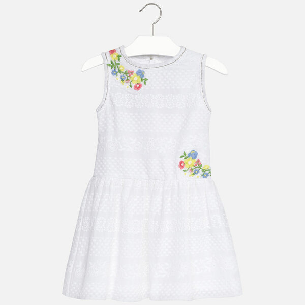 8706 MAYORAL Φόρεμα Λευκό  6962-27 - Image 1