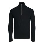 Ανδρικό Πλεκτό με Φερμουάρ JACK & JONES 12216768 Μαύρο