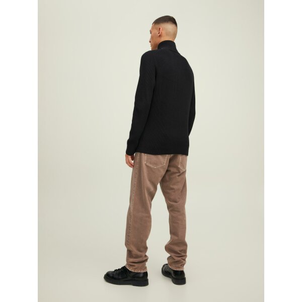 JACK&JONES_All-Year_3979929_12216768 (2) Ανδρικό Πλεκτό με Φερμουάρ JACK & JONES 12216768 Μαύρο - Image 3