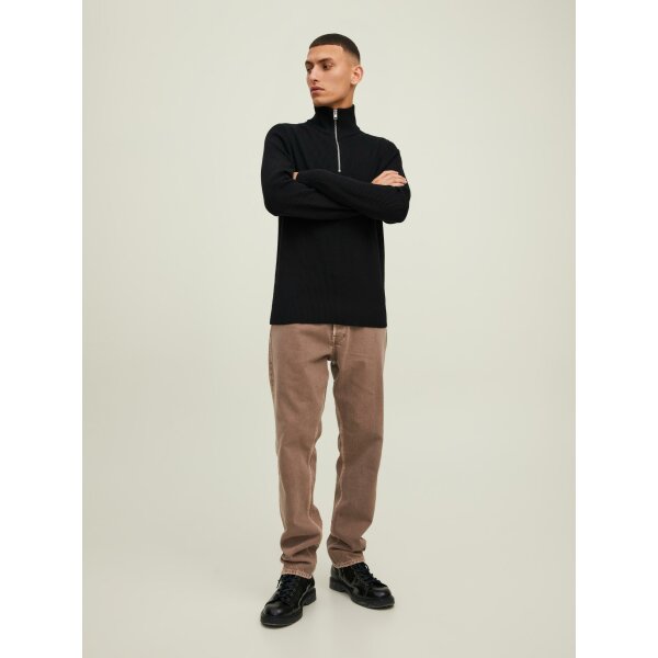 JACK&JONES_All-Year_3979929_12216768 (3) Ανδρικό Πλεκτό με Φερμουάρ JACK & JONES 12216768 Μαύρο - Image 4