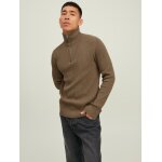 Ανδρικό Πλεκτό με Φερμουάρ JACK & JONES 12216768 Καφέ - Image 2